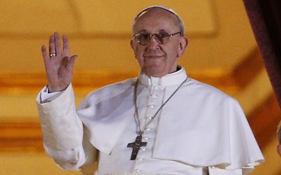 Pope Francis appears for the first time on the central balcony of St. Peter's Basilica at the Vatican March 13. Cardinal Jorge Mario Bergoglio of Argentina was elected the 266th Roman Catholic pontiff.
