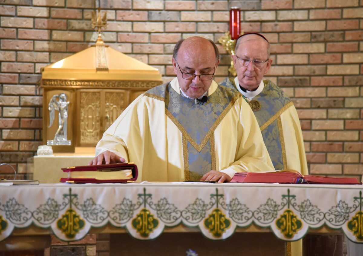 Parish receives 2 blessings — of portico and pastor